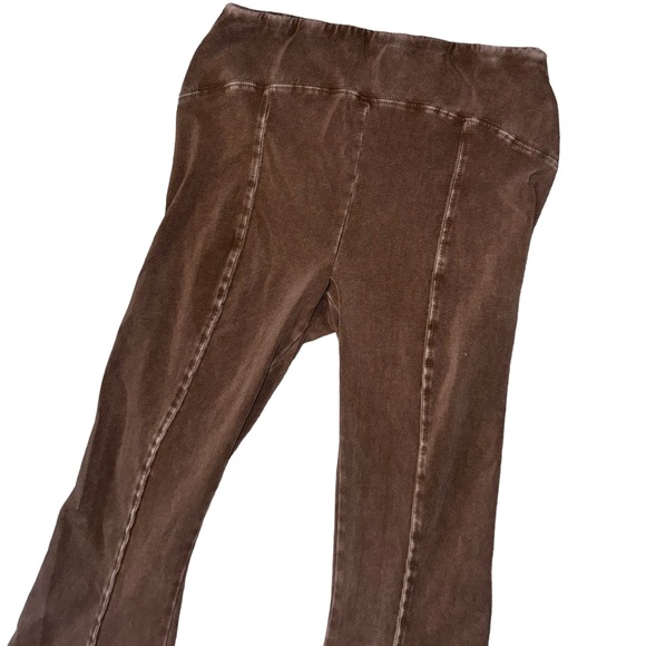 Urban Outfitters Out From Under Brown Aria Seamed Flare Leg Pants Size M… - Picture 5 of 7